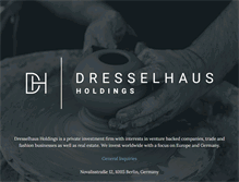 Tablet Screenshot of dresselhaus.com